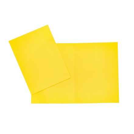 Cartelline semplici Arcobaleno - cartoncino - 190 g/mq - 34,5x24,5 cm - giallo - conf. 20 pz