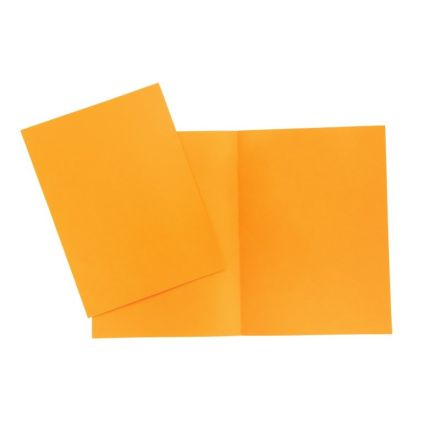 Cartelline semplici Arcobaleno - cartoncino - 190 g/mq - 34,5x24,5 cm - arancio - conf. 20 pz