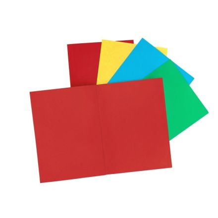 Cartelline semplici Arcobaleno - cartoncino - 190 g/mq - 34,5x24,5 cm - colori assortiti - conf. 20 pz