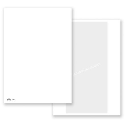 Foglio mobile senza tracciato per verbali - modulo laser con retro non utilizzabile - 4 fori per archiviazione - 90 gr. - avorio