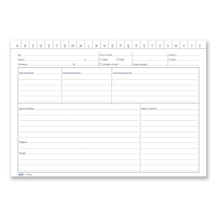 Scheda generica per medici - cartoncino da 140 gr. - 17x24 cm