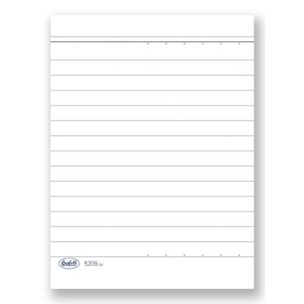 Scheda a righe con punti traccia-colonne - cartoncino da 140 gr. - 10,5x7,8 cm