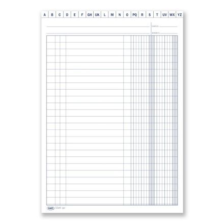 Scheda a 2 colonne - cartoncino da 140 gr. - 21x14,8 cm