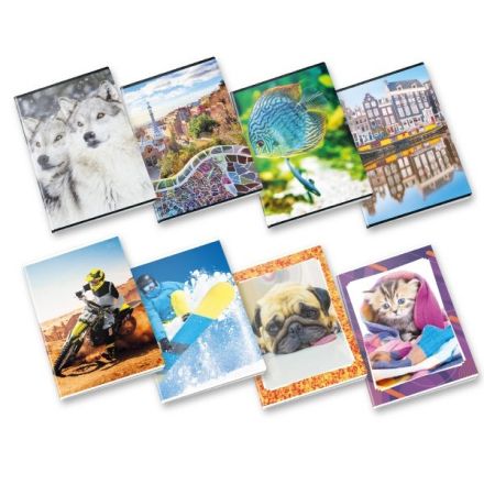 Quaderno Mix collezioni - Rigatura C - Righe 4a e 5a elementare - 80 g - A5 - copertine assortite