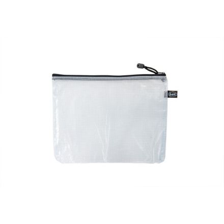 Busta con zip - PVC - 22x29 cm - nero