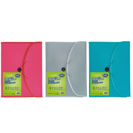 Portablocco Aeternum - polipropilene - chiusura elastico - blocco incluso - 29,7x 21 cm - colori assortiti