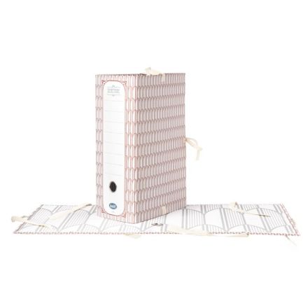 Faldone con lacci Secretaire - Dorso 15 cm - 34,5x25 cm - rosso