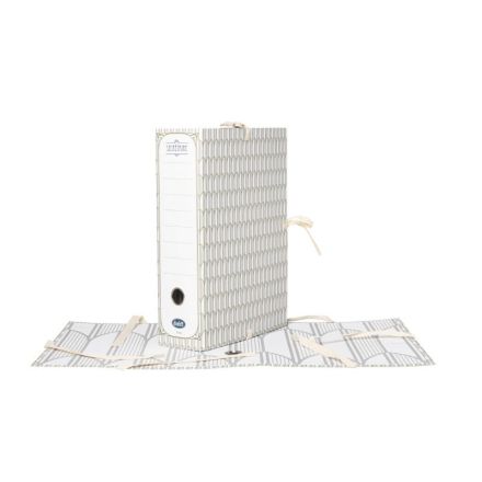 Faldone con lacci Secretaire - Dorso 10 cm - 34,5x25 cm - grigio