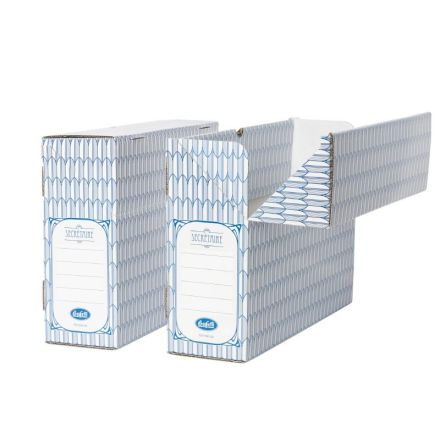 Scatola archivio Secretaire - Dorso 10 cm - 25x35,5 cm - blu