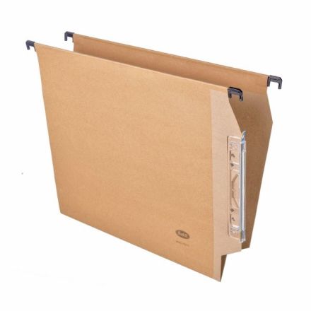 Cartella sospesa Basic - da armadio - Interasse 33 cm - Fondo a V - avana