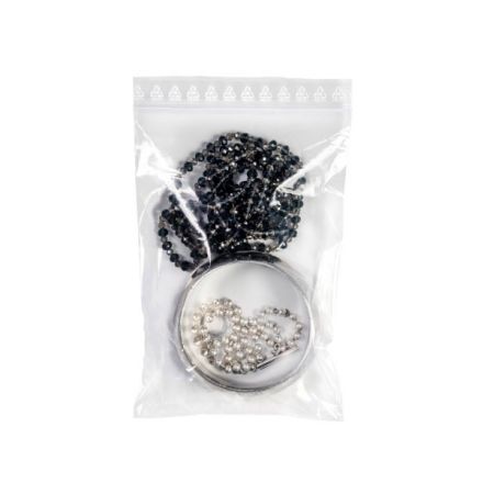 Buste con chiusura a pressione richiudibili - polietilene - 17x12 cm