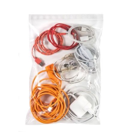 Buste con chiusura a pressione richiudibili - polietilene- 35x25 cm