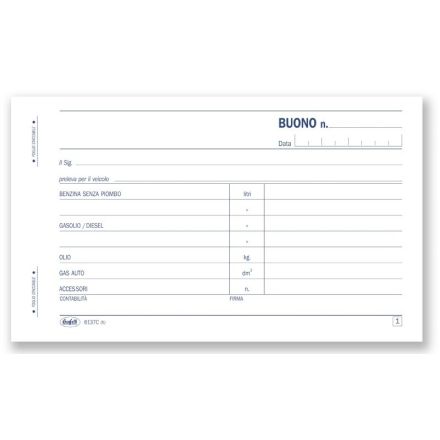 Prelevamenti di carburanti e lubrificanti - Blocco 50/50 fogli autoricalcante - 10x16,8 cm