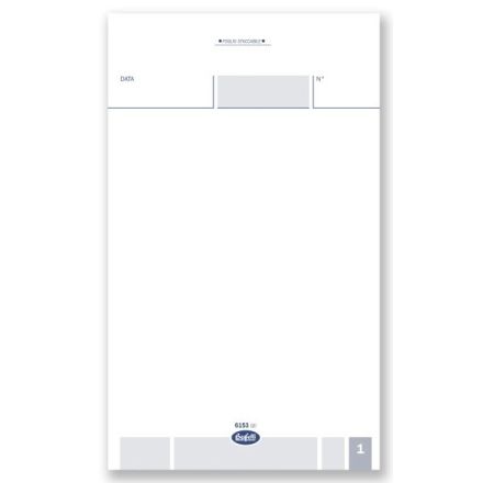 Comande generiche - Blocco 25/25 fogli autoricalcante rossi - 16,8x10 cm