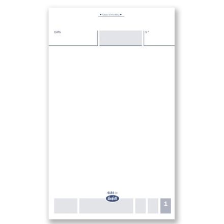 Comande generiche - Blocco 25/25/25 fogli autoricalcante blu - 16,8x10 cm