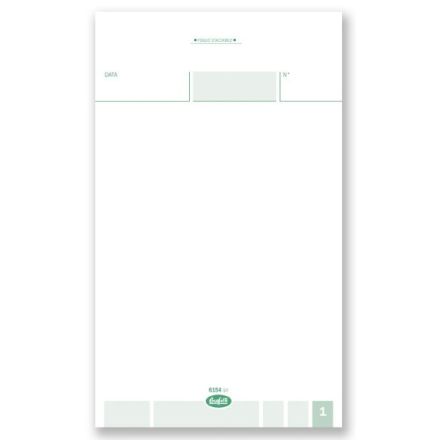 Comande generiche - Blocco 25/25/25 fogli autoricalcante verdi - 16,8x10 cm