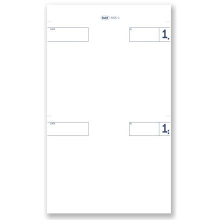 Comande generiche - Blocco 25/25/25 fogli autoricalcante 2 tagliandi - 16,8x10 cm