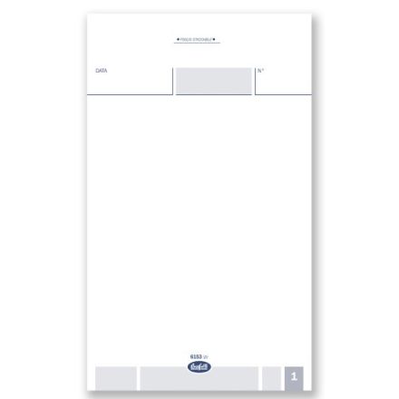 Comande generiche - Blocco 25/25 fogli autoricalcante verdi - 16,8x10 cm