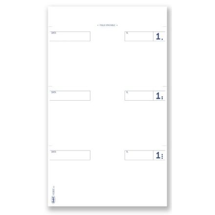 Comande generiche - Blocco 25/25/25 fogli autoricalcante 3 tagliandi - 16,8x10 cm