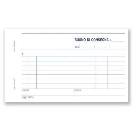 Buoni di consegna - Blocco 100 fogli -10x16,8 cm