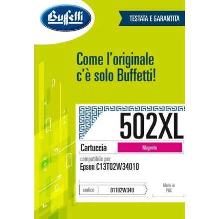 Epson Cartuccia ink jet - Compatibile 502XL T02W3 - Magenta - 470 pag