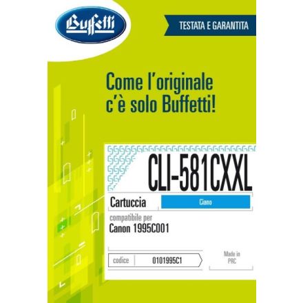 Canon Cartuccia ink jet - Compatibile CLI-581C XXL 1995C001 - Ciano - 830 pag