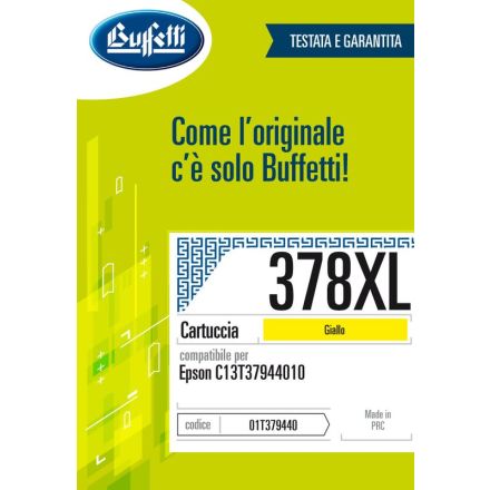 Epson Cartuccia ink jet - Compatibile 378XL T3794 - Giallo - 830 pag