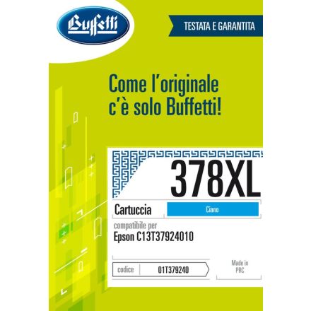 Epson Cartuccia ink jet - Compatibile 378XL T3792 - Ciano - 830 pag