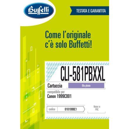 Canon Cartuccia ink jet - Compatibile CLI-581PB XXL 1999C001 - Blu Photo - 830 pag
