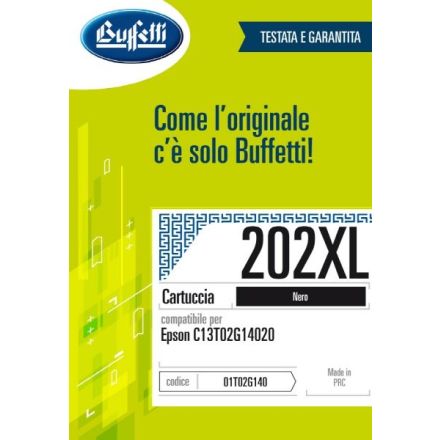Epson Cartuccia ink jet - Compatibile 202XL T02G1 - Nero - 550 pag