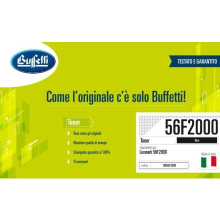 Lexmark Toner - Compatibile Rigenerato 56F2000 56F2000 - Nero - 6.000 pag