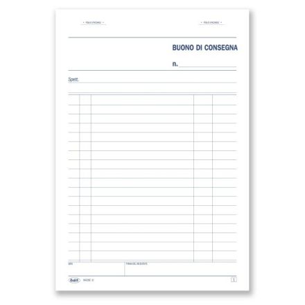 Buoni di consegna - Blocco 50/50 fogli autoricalcante - 21,5x14,8 cm