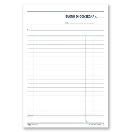 Buoni di consegna - Blocco 33/33/33 fogli autoricalcante - 21,5x14,8 cm
