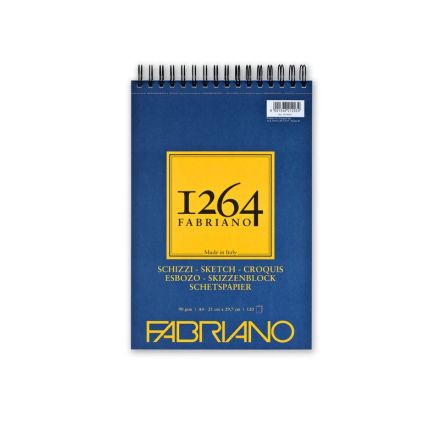 Album Schizzi 1264 Fabriano - spiralato lato corto - formato A4 - 120 fogli - 90 g