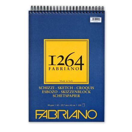 Album Schizzi 1264 Fabriano - spiralato lato corto - formato A3 - 120 fogli - 90 g