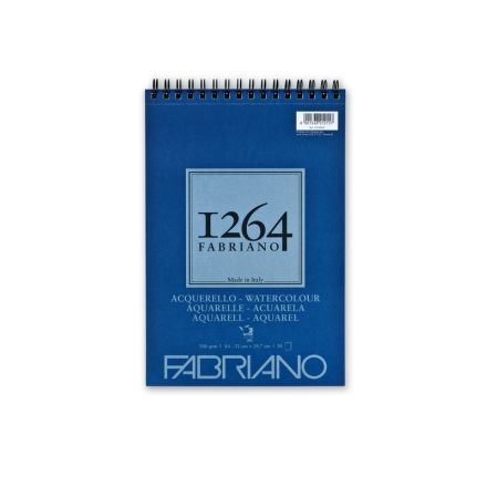 Album Acquerello 1264 Fabriano - spiralato lato corto - formato A4 - 30 fogli - 300 g