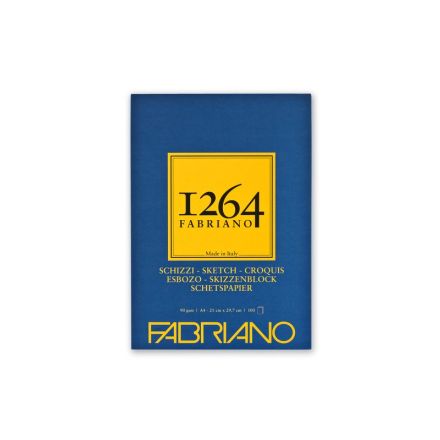 Album Schizzi 1264 Fabriano - collato - formato A4 - 100 fogli - 90 g