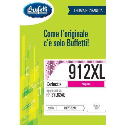 Cartuccia ink jet HP - Compatibile Rigenerato 912XL 3YL82AE - Magenta - 825 pag