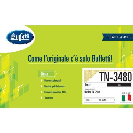 Brother Toner - Compatibile Rigenerato TN-3480 - Nero - 8.000 pag