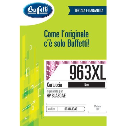 Cartuccia ink jet HP - Compatibile Rigenerato 963XL 3JA30AE - Nero - 2.000 pag