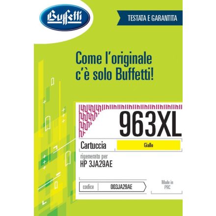 Cartuccia ink jet HP - Compatibile Rigenerato 963XL 3JA29AE - Giallo - 1.600 pag