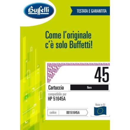 Cartuccia ink jet HP - Compatibile 45 51645A - Nero - 930 pag