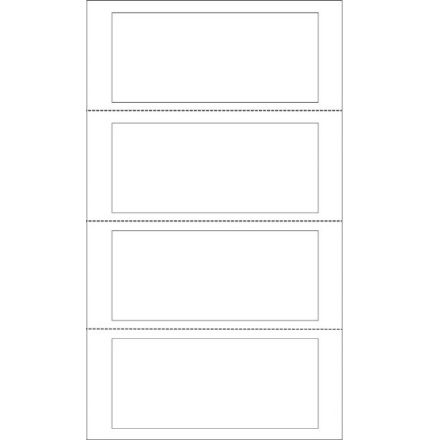 Confezione 400 Etichette adesive per passaggi di proprietà - Modello TT-951-2 - 140x60 mm - Fogli 305x200 mm senza banda di trascinamento