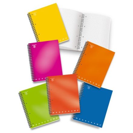 Maxiquaderni skip Monocromo alta foliazione - Rigatura 1R - Righe medie e superiori - 80 g - copertine assortite
