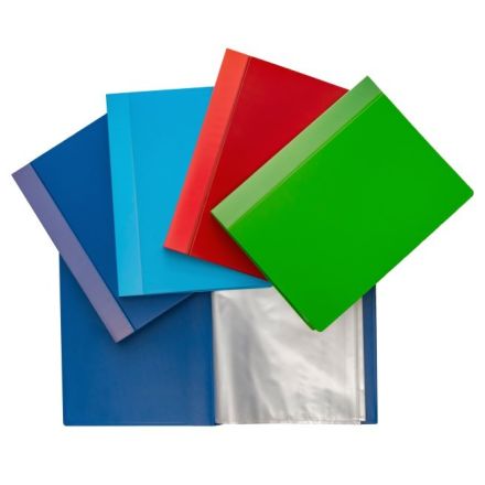 Portalistini dorso rigido - Polipropilene - 60 buste - 30x22 cm - colori assortiti