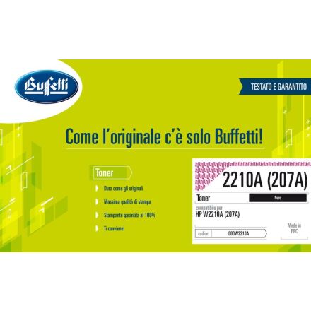 Toner HP - Compatibile 2210A(207A) W2210A(207A) - Nero - 1.350 pag