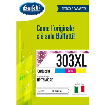 Cartuccia ink jet HP - Compatibile Rigenerato 303XL T6N03AE - 3 colori (Ciano, Magenta, Giallo) - 415 pag