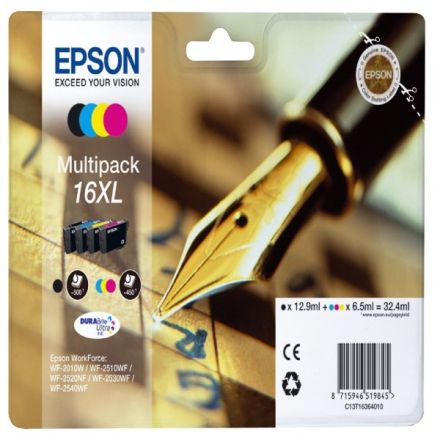 Inkjet 16XL EPSON nero+colori - C13T16364012