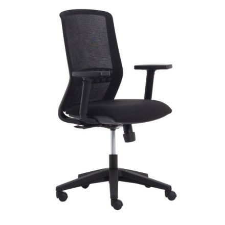 Sedia Kora black version - braccioli inclusi - riv. nero