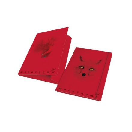 Cartella 3 Lembi Monocromo Red Dorso 1,2 - Dorso 1,2 - Elastico Tondo - Colori assortiti